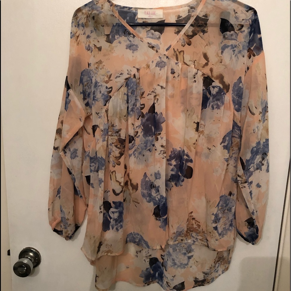 Peach love shirt